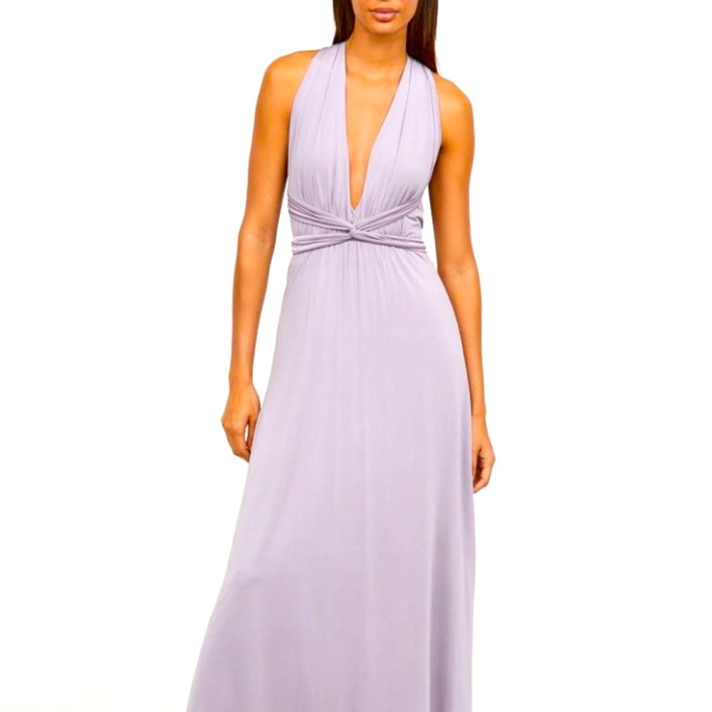 H&M multi-way bridesmaid dress, Heather purple